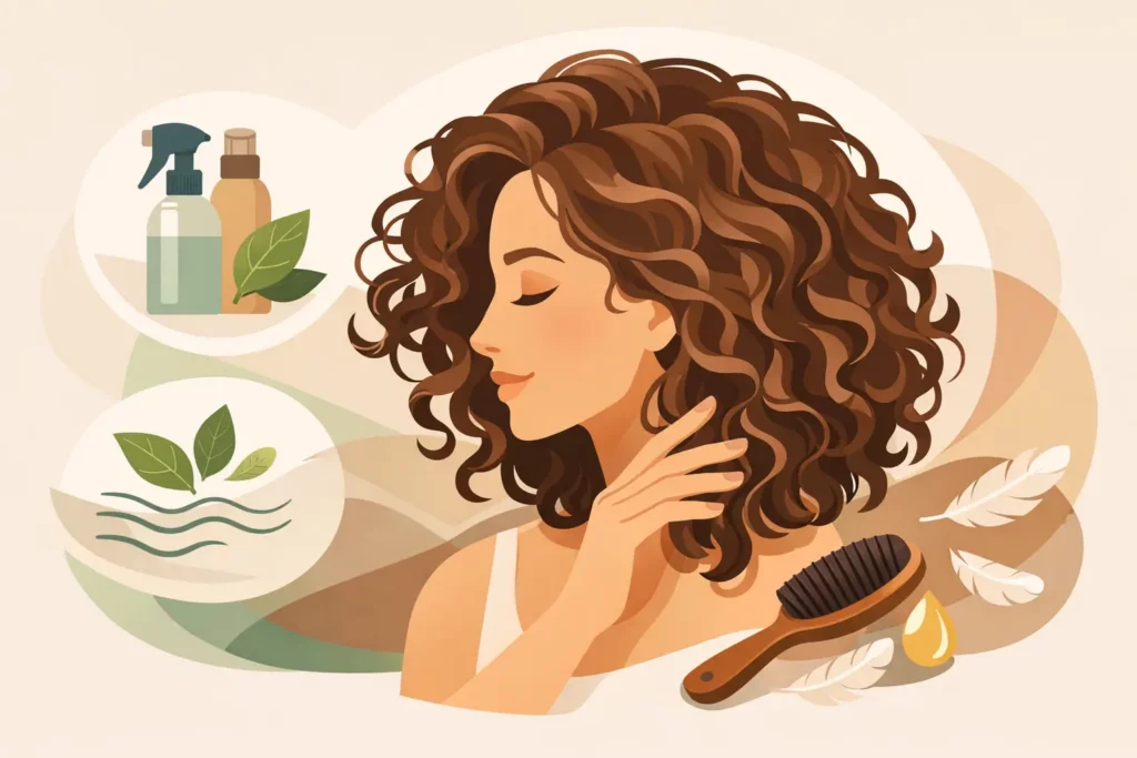 Locken definieren ohne Gel und harte Strähnen